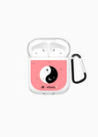 Pink ying yang airpods case para mujer - Flashy