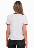 Camiseta estampada "Made of Stars" para mujer flashy