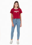 Camiseta estampada "Love" para mujer - Flashy