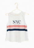 Camiseta estampada "NYC" para mujer - Flashy