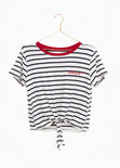 Camiseta rayas bordado para mujer - Flashy