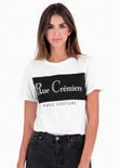 Camiseta estampada "Rue Cremiere" para mujer flashy