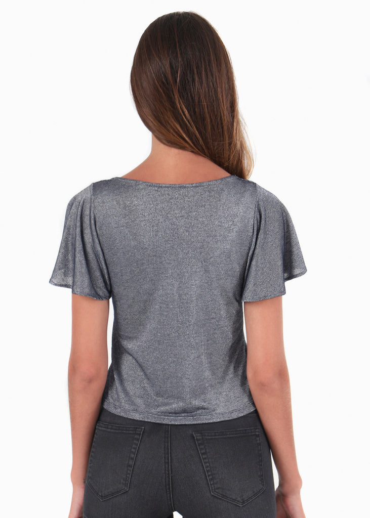 Blusa con escote anudado para mujer - Flashy