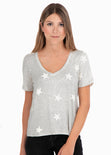 Camiseta estampada estrellas para mujer - Flashy