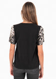 Camiseta estampada "Oh la la"  para mujer flashy