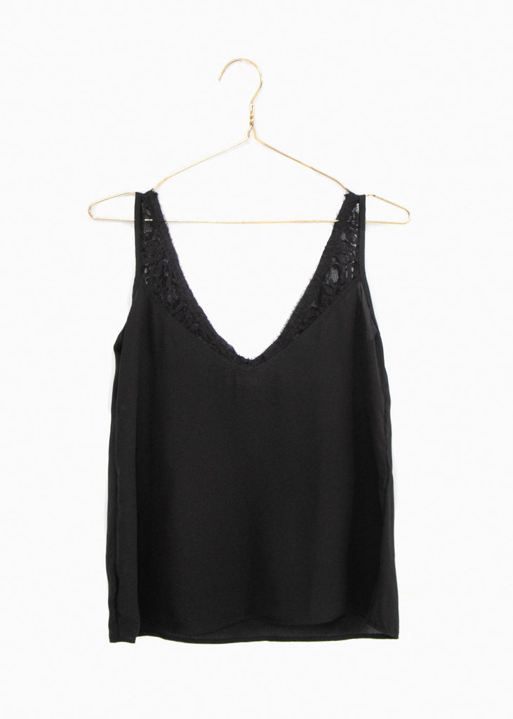 Blusa con escote de encaje para mujer - Flashy
