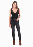 Blusa con escote de encaje para mujer - Flashy