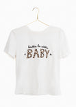 Camiseta estampada "Hasta la vista baby" para mujer flashy