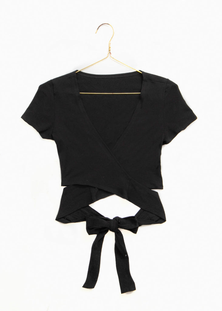 Blusa crop con cruce en espalda para mujer - Flashy