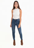 Blusa cuello alto manga sisa para mujer - Flashy