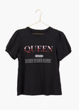 Camiseta estampada "Queen" para mujer - Flashy