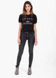Camiseta estampada "Queen" para mujer - Flashy