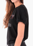 Camiseta estampada "Queen" para mujer - Flashy