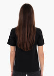 Camiseta color negro estampada " Beverly Hills" para mujer flashy