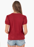 Camiseta estampada "Paris" color rojo para mujer - Flashy