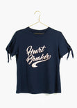 Camiseta estampada " Heart Breaker" para mujer flashy