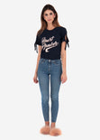 Camiseta estampada " Heart Breaker" para mujer flashy