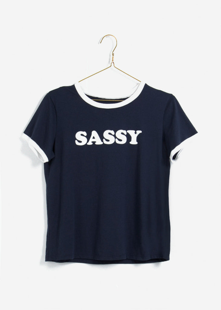Camiseta estampada "Sassy" para mujer - Flashy