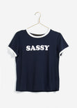 Camiseta estampada "Sassy" para mujer - Flashy
