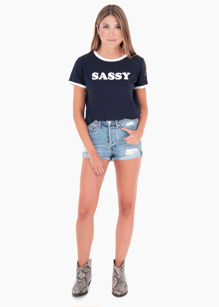Camiseta estampada "Sassy" para mujer - Flashy
