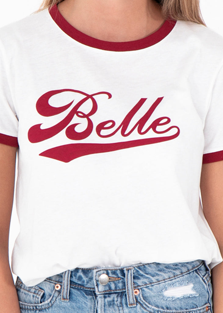 Camiseta estampada "Belle" para mujer - Flashy