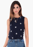 Camiseta estampada estrellas para mujer - Flashy