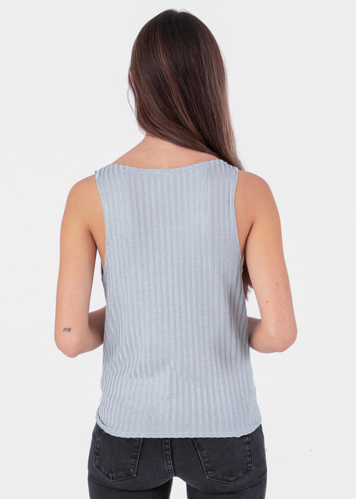 Blusa metalizada con botones para mujer - Flashy