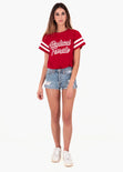 Camiseta estampada "Radical Female" para mujer flashy