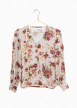 Blusa flores manga larga para mujer - Flashy