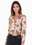 Blusa flores manga larga para mujer - Flashy