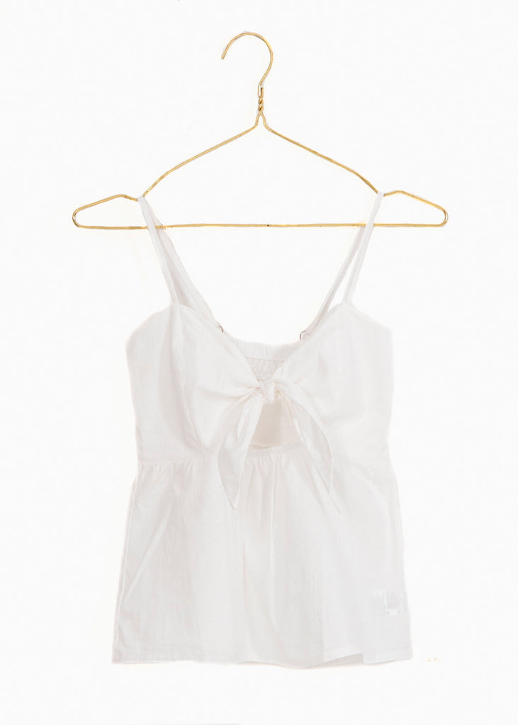 Blusa tiras con nudo en escote para mujer - Flashy