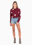 Buso con estampado de estrellas para mujer - Flashy