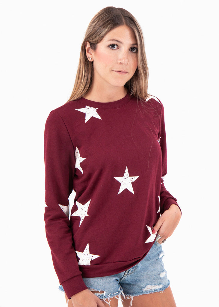 Buso con estampado de estrellas para mujer - Flashy