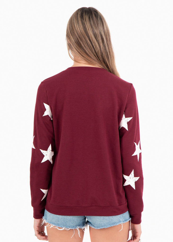 Buso con estampado de estrellas para mujer - Flashy