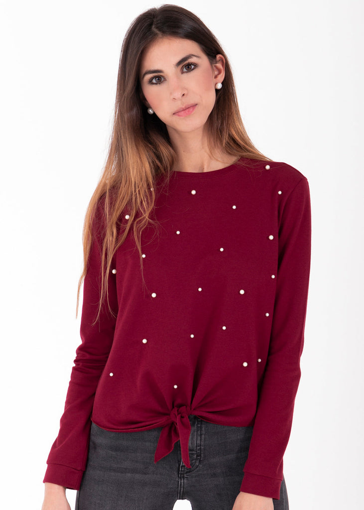 Buso con perlas anudado para mujer - Flashy