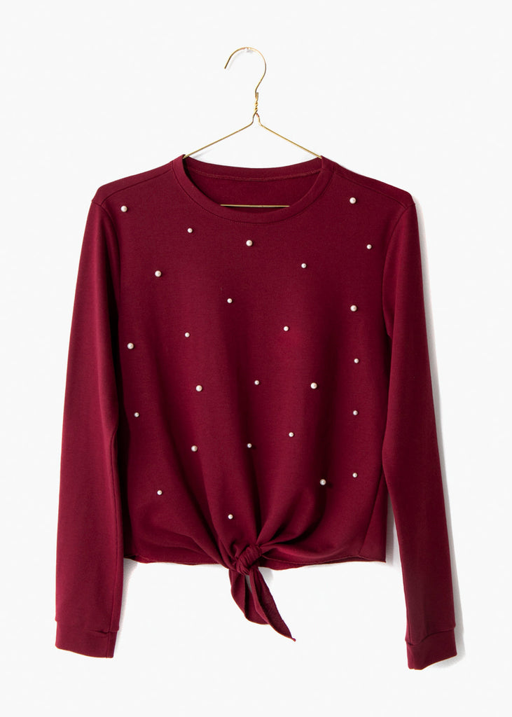 Buso con perlas anudado para mujer - Flashy