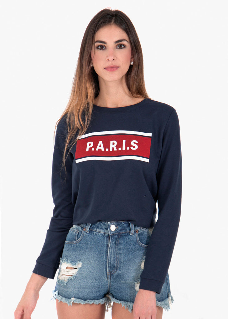 Buso con estampado "Paris" para mujer - Flashy