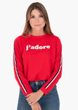 Buso con cinta deportiva y estampado para mujer - Flashy