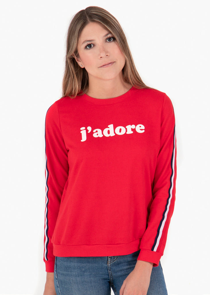 Buso con cinta deportiva y estampado para mujer - Flashy