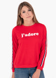 Buso con cinta deportiva y estampado para mujer - Flashy
