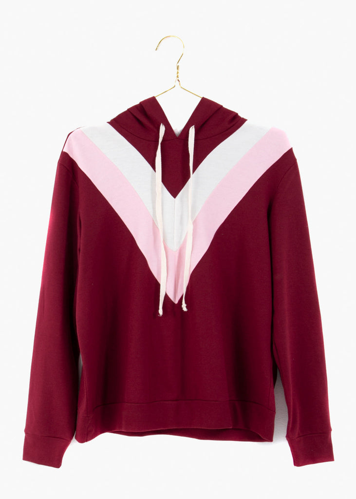 Buso con capucha y bloques de color para mujer - Flashy