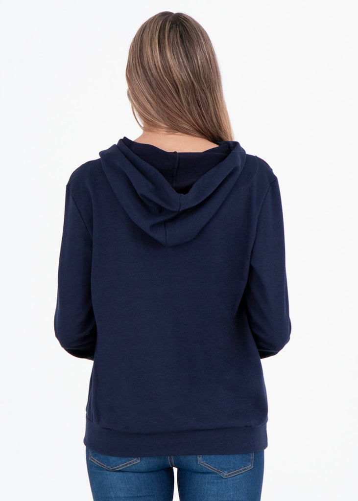 Buso con capucha y bloques de color para mujer - Flashy
