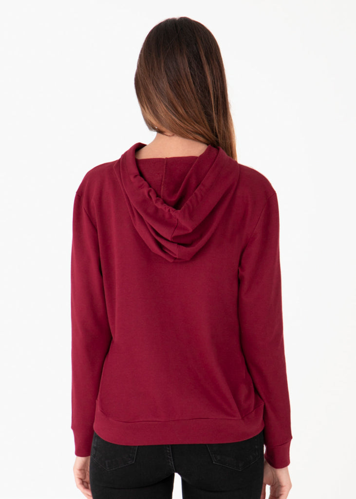 Buso con capucha y bloques de color para mujer - Flashy