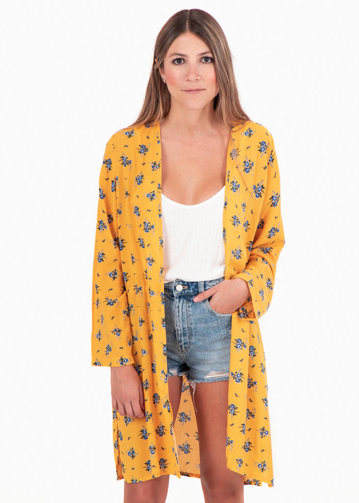 Kimono estampado flores para mujer - Flashy