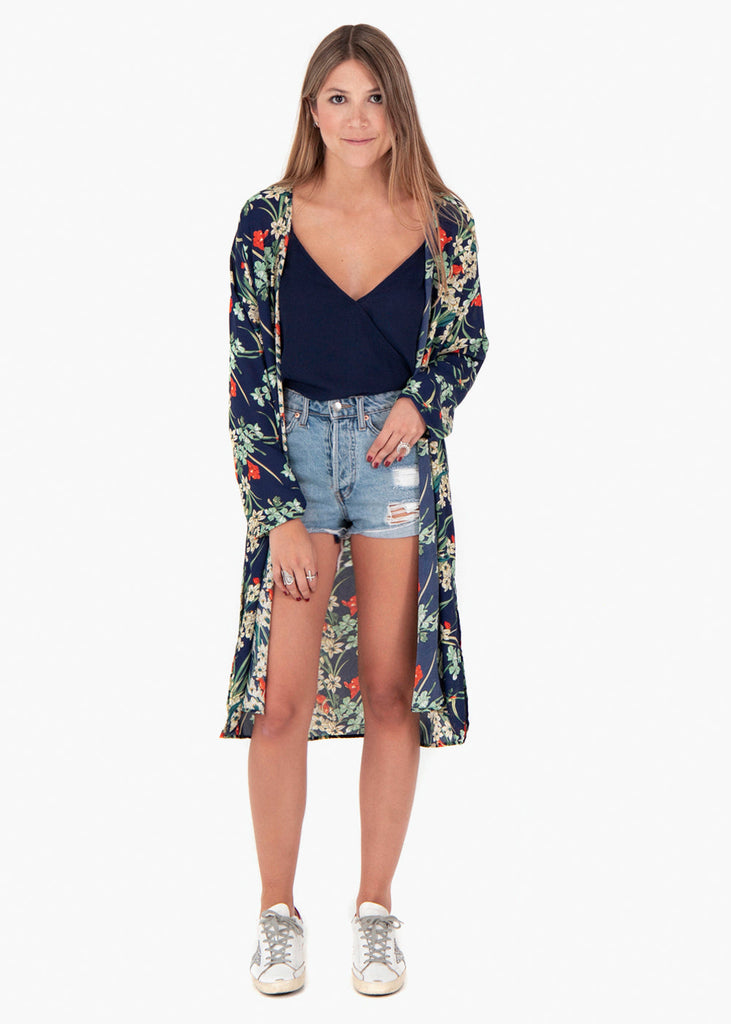 Kimono estampado flores para mujer - Flashy
