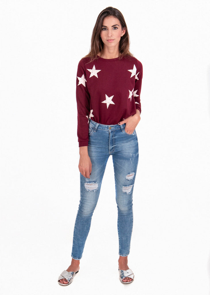 Jean tiro medio skinny para mujer - Flashy