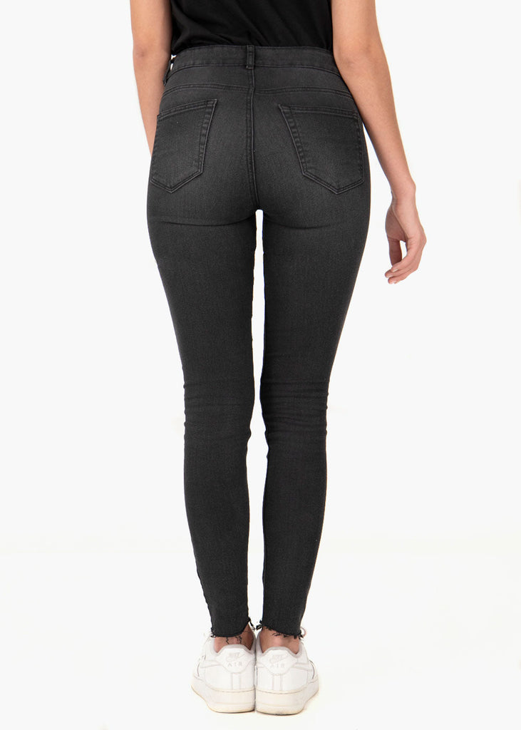 Jean tiro alto skinny para mujer - Flashy