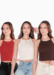 Combo tank tops cortas para mujer - Flashy