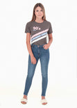 Camiseta estampada "90's" para mujer - Flashy