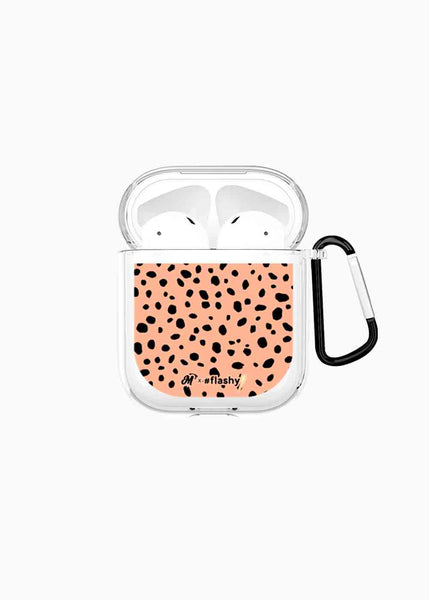 Animal print leopardo rosado airpods case para mujer - Flashy